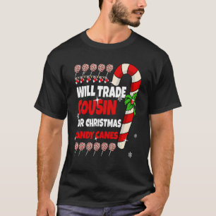 Will Trade Cousin voor kerstsnoepjes Boy Gi T-shirt