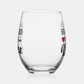 Will Trade echtgenoot voor wijn Stemless glas (Links)