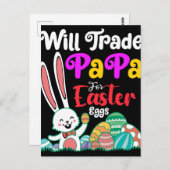 Will Trade Papa for Easter Eggs Briefkaart (Voorkant / Achterkant)