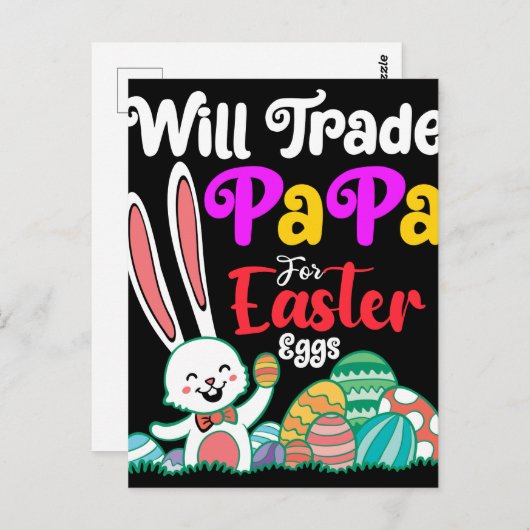 Will Trade Papa for Easter Eggs Briefkaart (Voorkant / Achterkant)