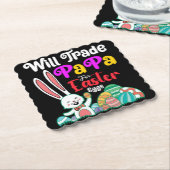 Will Trade Papa for Easter Eggs Kartonnen Onderzetters (Gebogen)
