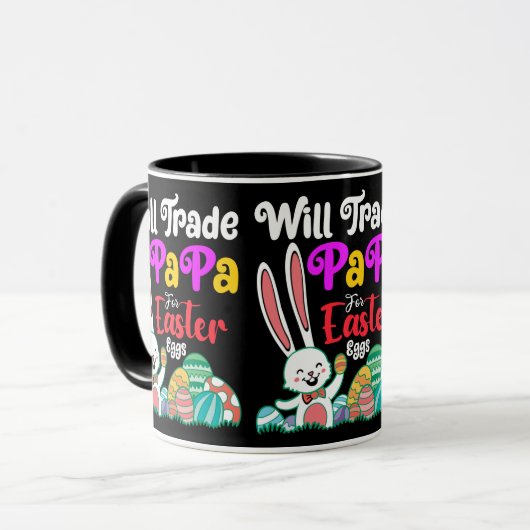 Will Trade Papa for Easter Eggs Mok (Voorkant links)