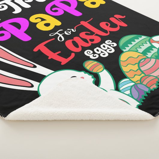 Will Trade Papa for Easter Eggs Sherpa Deken (3/4)