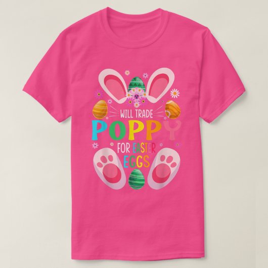 Will trade poppy for Easter Snoep boys Girls T-shirt (Design voorkant)