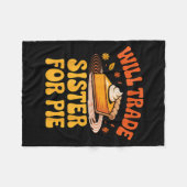 Will Trade Sister For E Funny Kids Family Humor Fa Fleece Deken (Voorkant (Horizontaal))