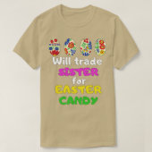 Will Trade Sister for Easter Snoep Bunny Cute Kind T-shirt (Design voorkant)