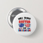 Will Trade Sister voor Firecrackers Sungles 4e van Ronde Button 5,7 Cm (Voorkant /achterkant)