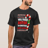 Will Trade Sister voor kerstsnoepjes Boy Gi T-shirt (Voorkant)