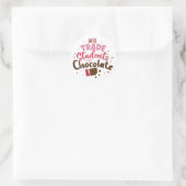 Will Trade Studenten voor Chocolate Funny Valentij Ronde Sticker (Tas)