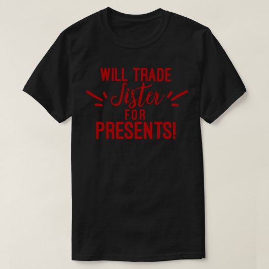 Will Trade voor Cadeaus Cheeky Christmas design Fa T-shirt (Design voorkant)