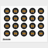 Will Trade Wife For Candy Funny Halloween Costume  Ronde Sticker (Vel)