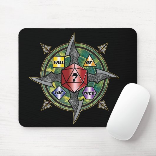 Will van de Dice-mousepad Muismat (Met muis)