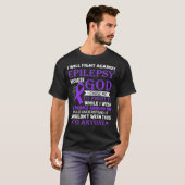 Will vecht tegen Epilepsy Bewustmaking Paars T-shirt (Voorkant volledig)
