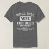 Will verkoopt vrouw voor bier t-shirt (Design voorkant)