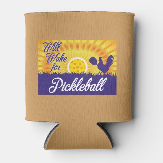 "Will Wake for Pickleball" Koelbox Blikjeskoeler (Voorkant)