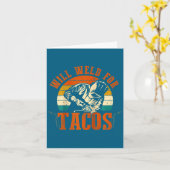 Will Weld Tacos Welder Funny Welding Costume Weld  Kaart (Gele Bloem)