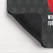 Will Work For Bitcoin (Black) Muismat (Hoek)