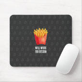 Will Work For Bitcoin (Black) Muismat (Met muis)