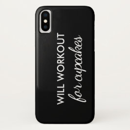 Will Workout for Cupcakes iPhone Case