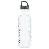 Will Workout for Cupcakes Water Bottle Waterfles (Achterkant)