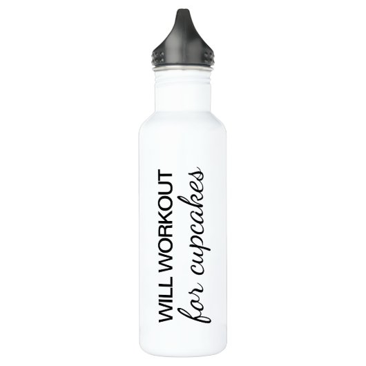 Will Workout for Cupcakes Water Bottle Waterfles (Links)
