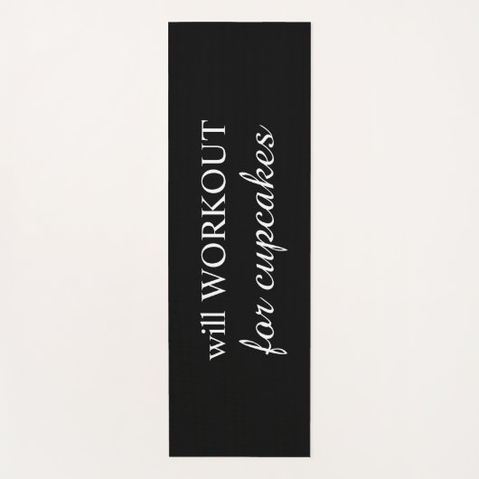 Will WORKOUT for Cupcakes Yoga Mat (Voorkant)