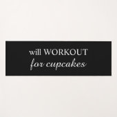 Will WORKOUT for Cupcakes Yoga Mat (Voorkant (horizontaal))