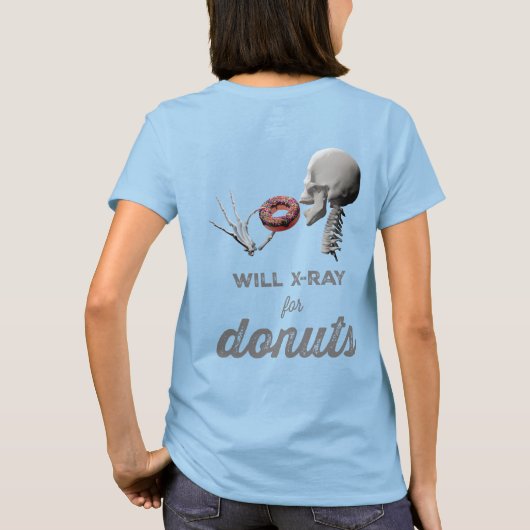 Will X-Ray voor Donuts en stralingssymbool T-shirt (Achterkant)