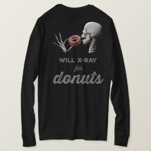 Will X-Ray voor Donuts en stralingssymbool T-shirt