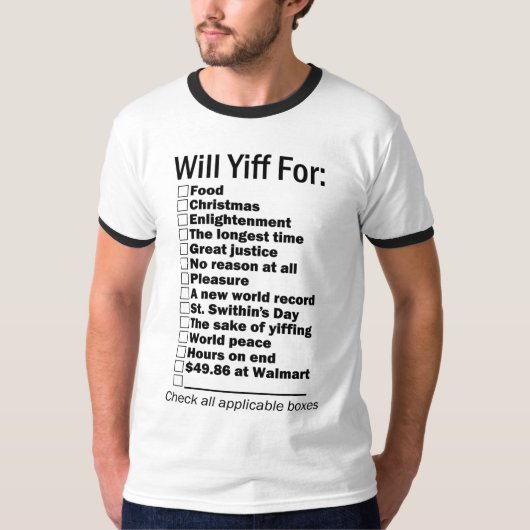 WILL YIFF VOOR T-shirt (Voorkant)