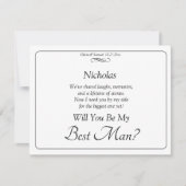 Will You Be My Best Man? Black White Infinity (Voorkant)