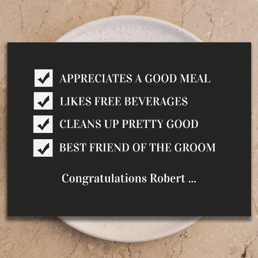 Will You Be My Best Man Funny Digital Card Kaart