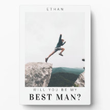 Will you be my Best Man Minimalist Photo Modern