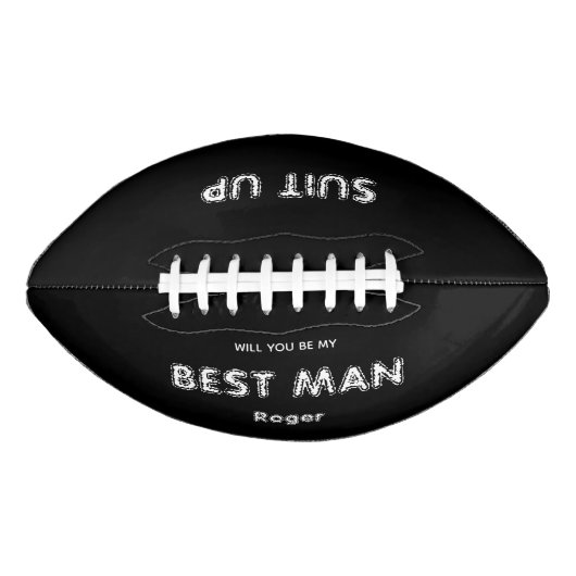 Will You Be My Best Man Proposal Football (Voorkant)