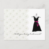 Will You Be My Bridesmaid beroemd gemaakt door Bla Uitnodiging Briefkaart (Voorkant)