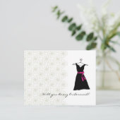 Will You Be My Bridesmaid beroemd gemaakt door Bla Uitnodiging Briefkaart (Staand voorkant)
