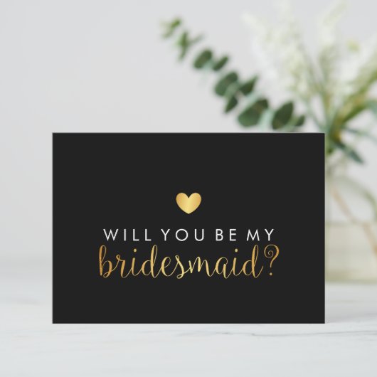 Will You Be My Bridesmaid beroemd gemaakt door Gol Kaart (Staand voorkant)