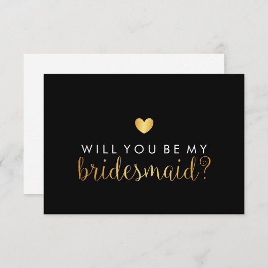 Will You Be My Bridesmaid beroemd gemaakt door Gol Kaart (Voorkant / Achterkant)