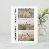 Will You Be My Bridesmaid Bridesmaid Proposal Card Kaart (Staand voorkant)