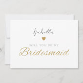 Will you be my bridesmaid card - Bridesmaid gift Feestdagenkaart (Voorkant)
