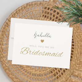 Will you be my bridesmaid card - Bridesmaid gift Feestdagenkaart