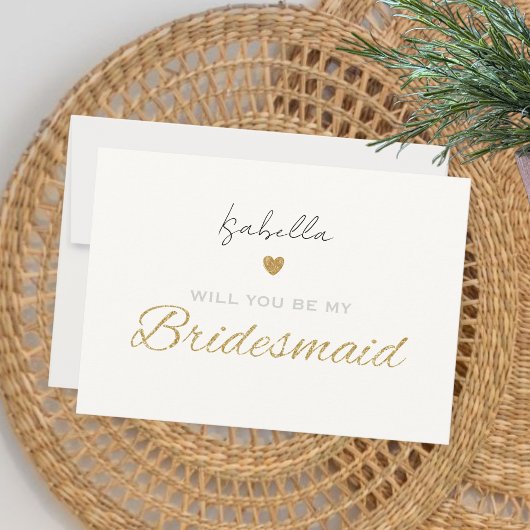 Will you be my bridesmaid card - Bridesmaid gift Feestdagenkaart
