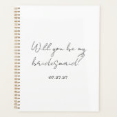 Will You Be My Bridesmaid Custom Cursive Planner (Voorkant)