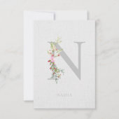 Will You Be My Bridesmaid Delicate Lovely Initial (Voorkant)