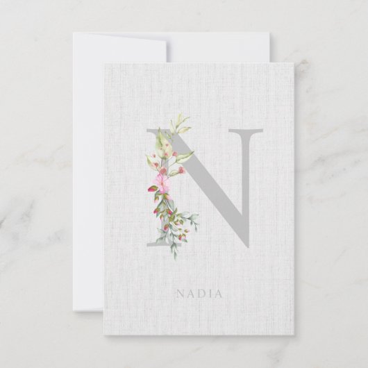 Will You Be My Bridesmaid Delicate Lovely Initial (Voorkant)