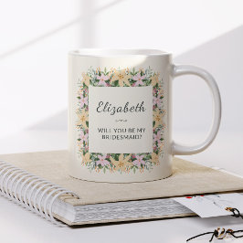 Will You Be My Bridesmaid | Floral Mug Koffiemok