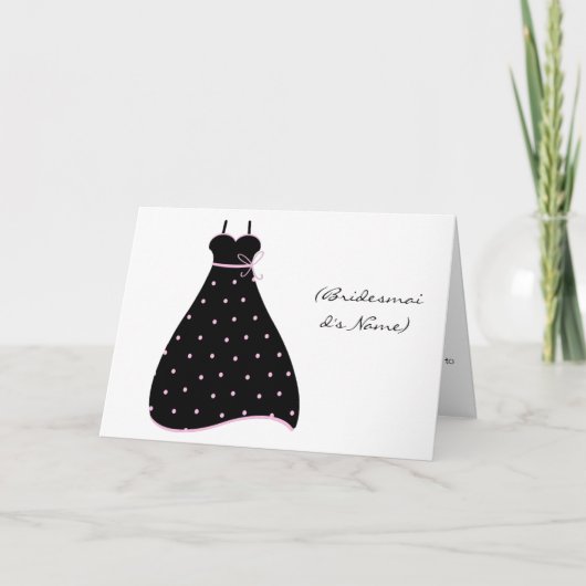 Will you be my bridesmaid Greeting Card (Voorkant)