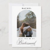 Will you be my Bridesmaid Minimalist Photo Script (Voorkant)