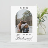 Will you be my Bridesmaid Minimalist Photo Script (Staand voorkant)