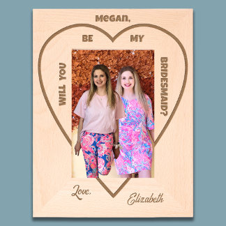 Will You Be My Bridesmaid Photo Frame Gegraveerde Lijstjes